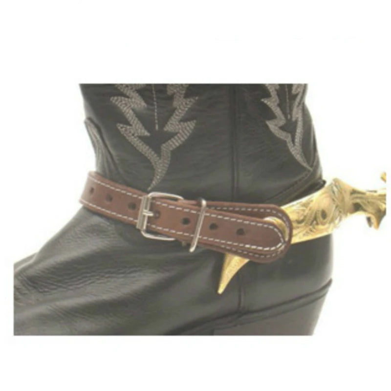 2 stücke Reiten Spurs Leder Gürtel  Western Cowboy Spur