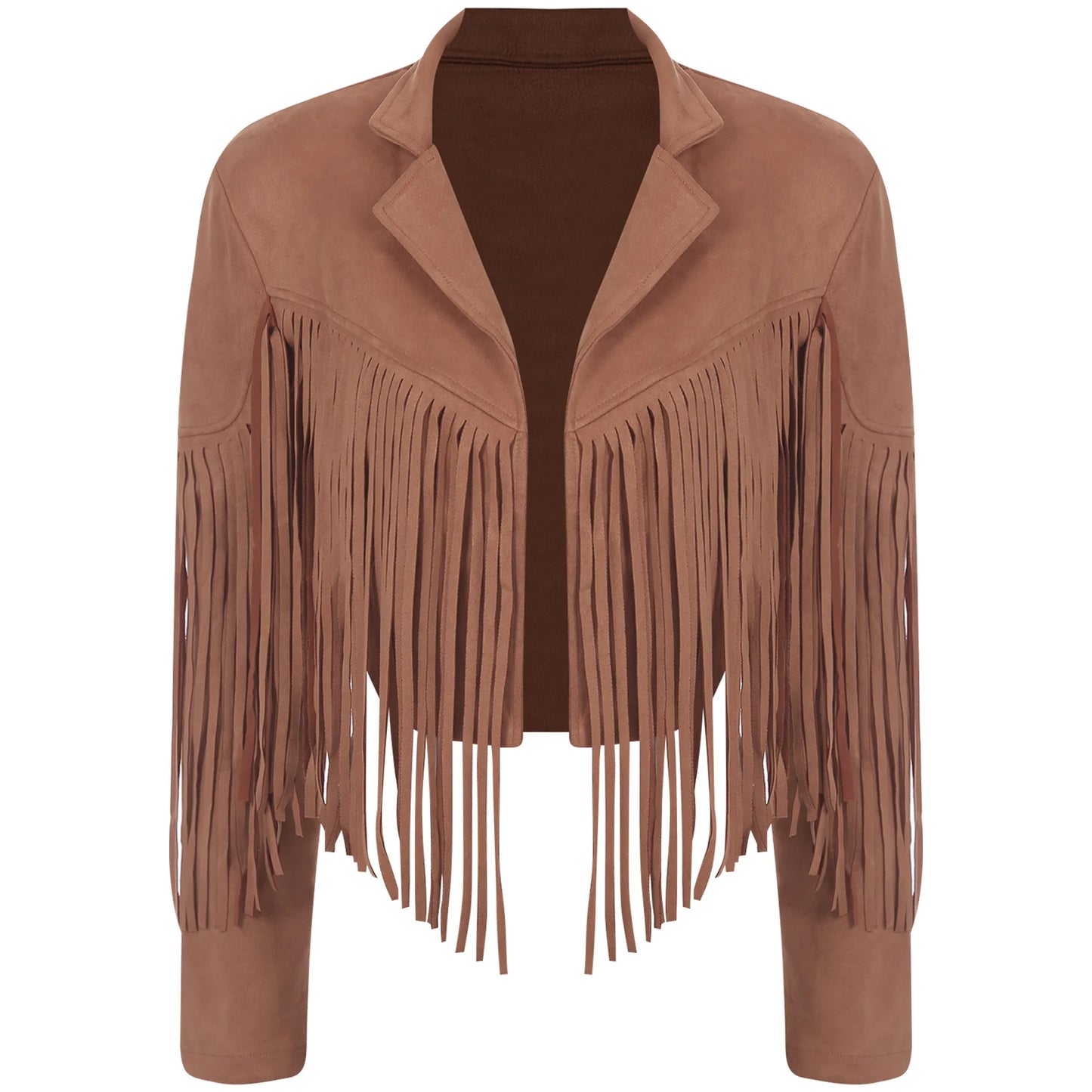 Suede Jackets Lapel Western Cowgirl