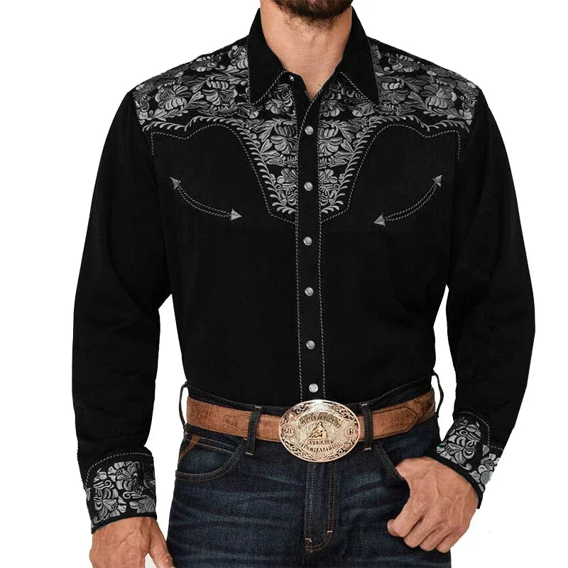 Men's Shirt Cowboy Shirts, Top