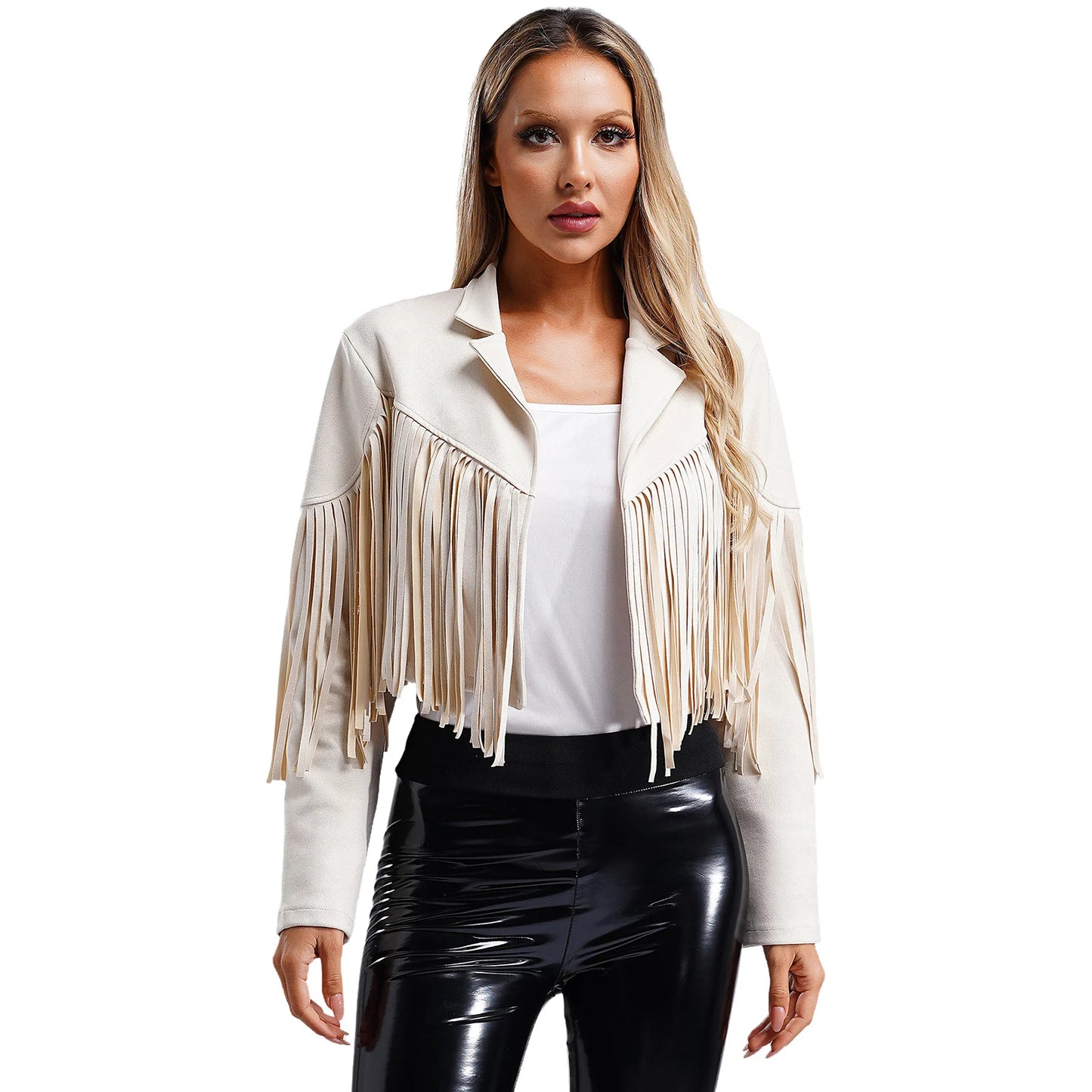 Suede Jackets Lapel Western Cowgirl