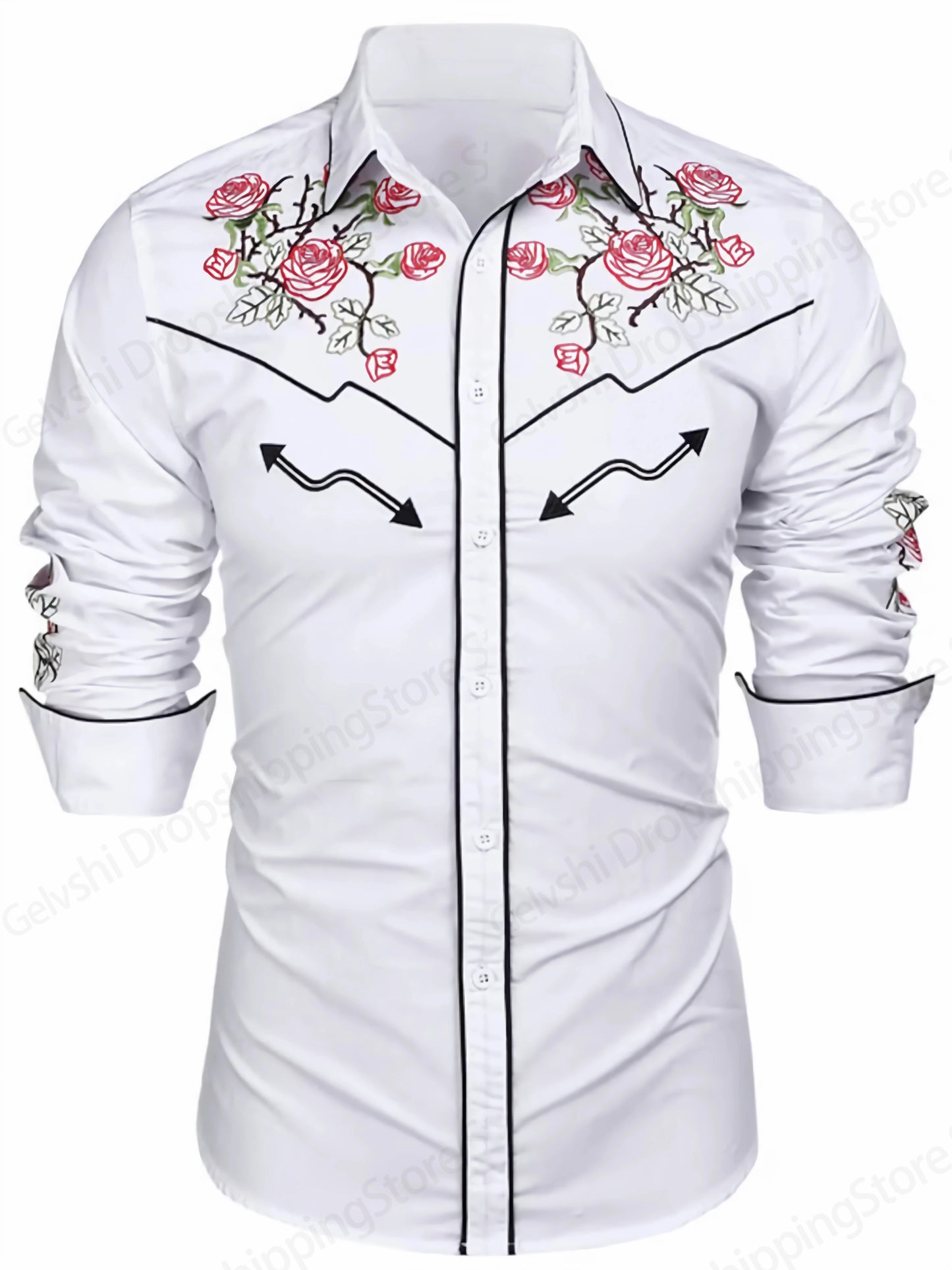 Western Cowboy Printed Shirt