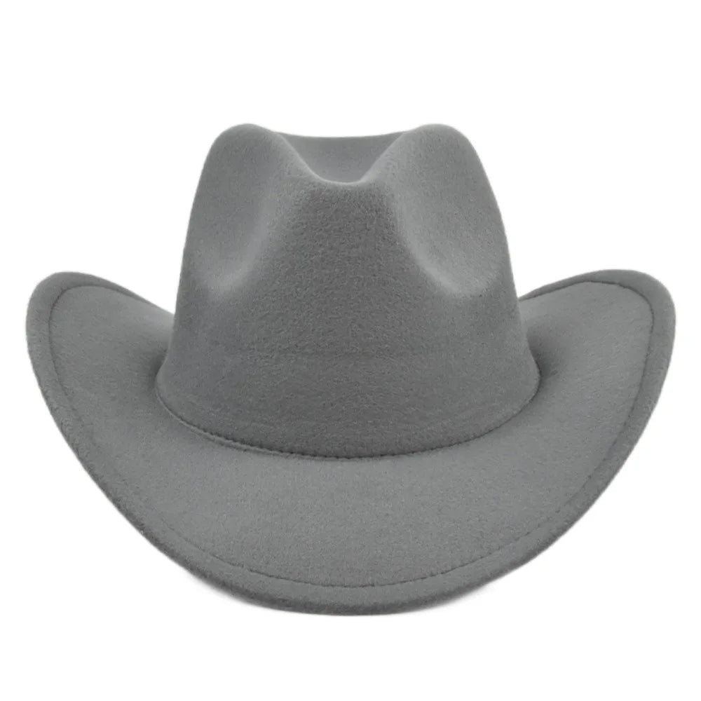 Fashion Cowboy Hat Woolen Hat Fedora Hat Retro