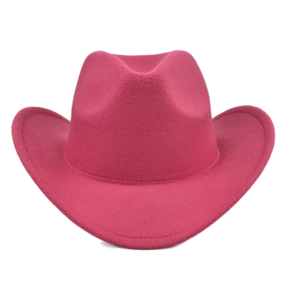 Fashion Cowboy Hat Woolen Hat Fedora Hat Retro