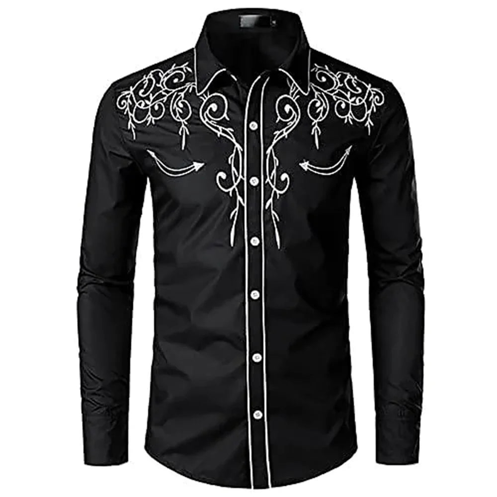 Western Shirt Casual Men's