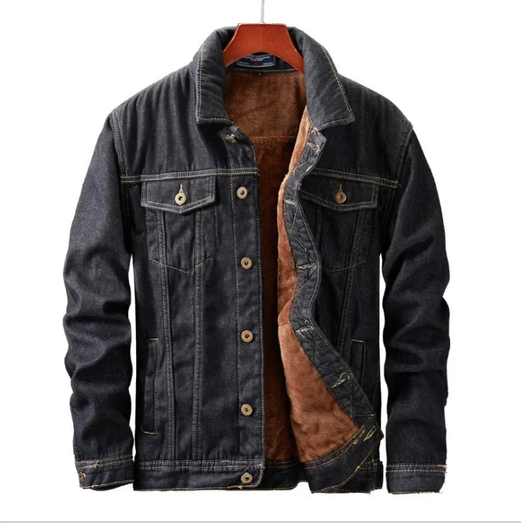 Men's Denim Jacket Thick Coats