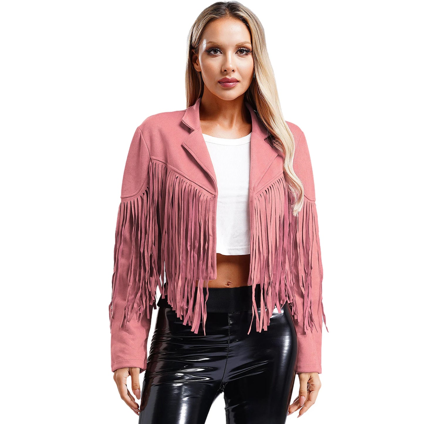 Suede Jackets Lapel Western Cowgirl