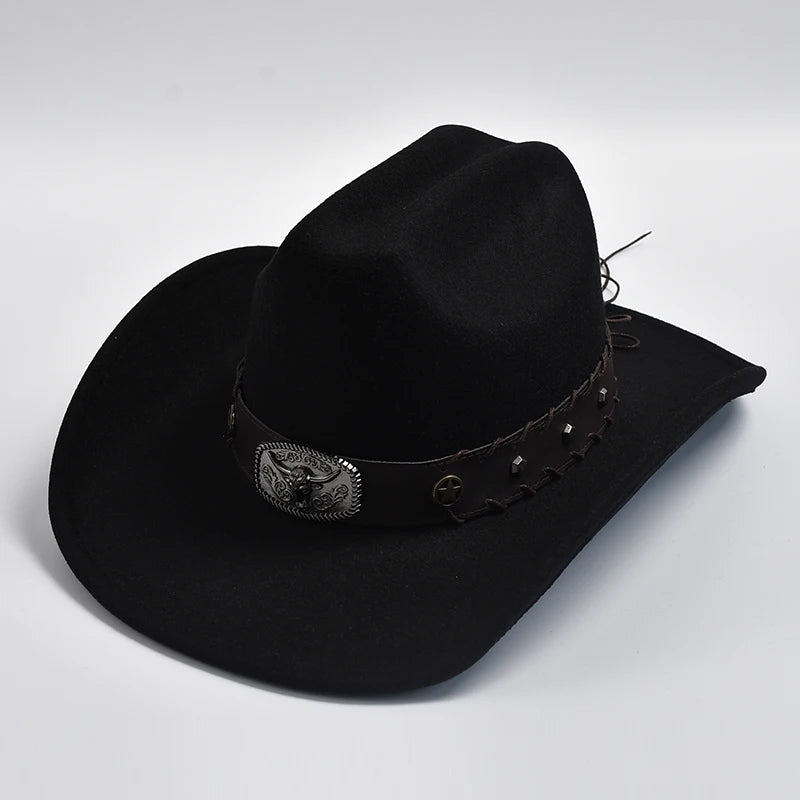 Western Cowboy Hat for Men &amp; Women Vintage Jazz Hats