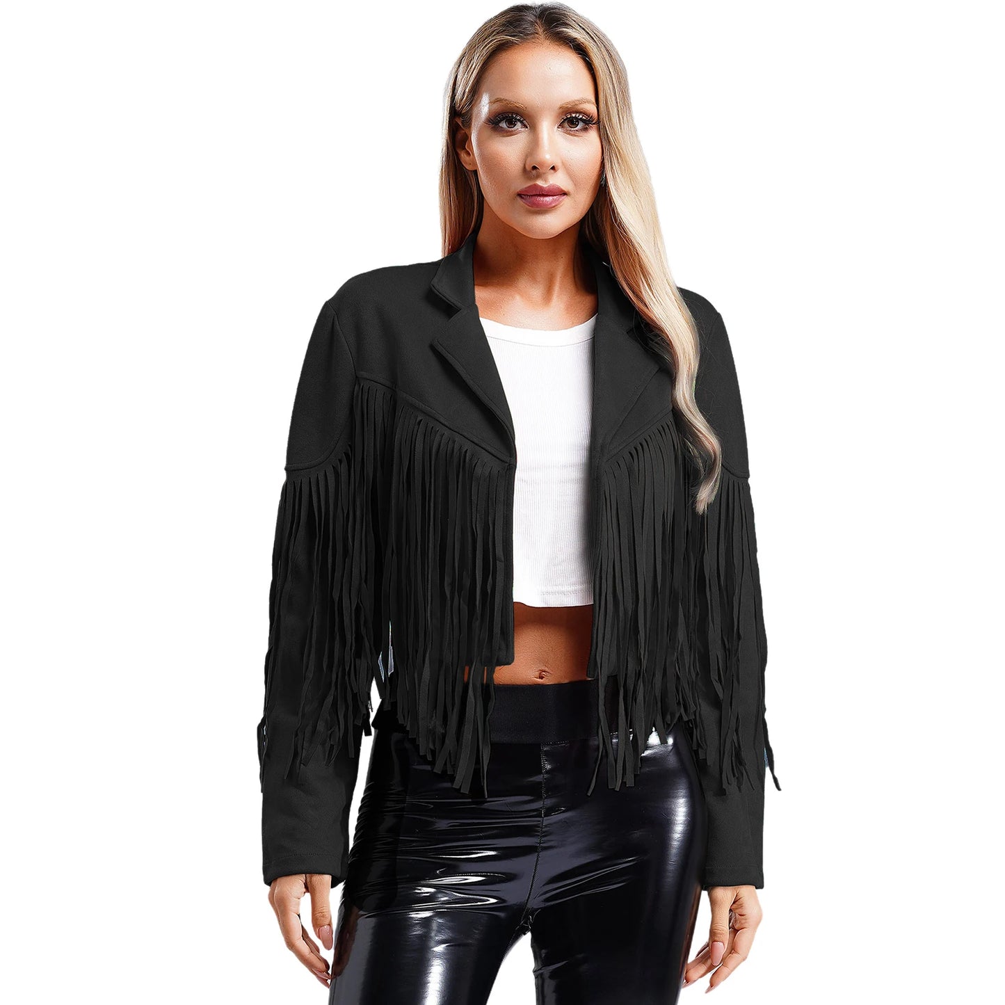 Suede Jackets Lapel Western Cowgirl