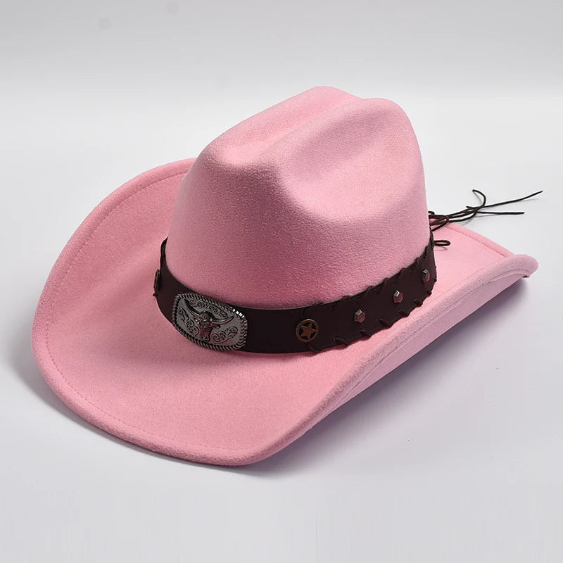 Western Cowboy Hat for Men &amp; Women Vintage Jazz Hats