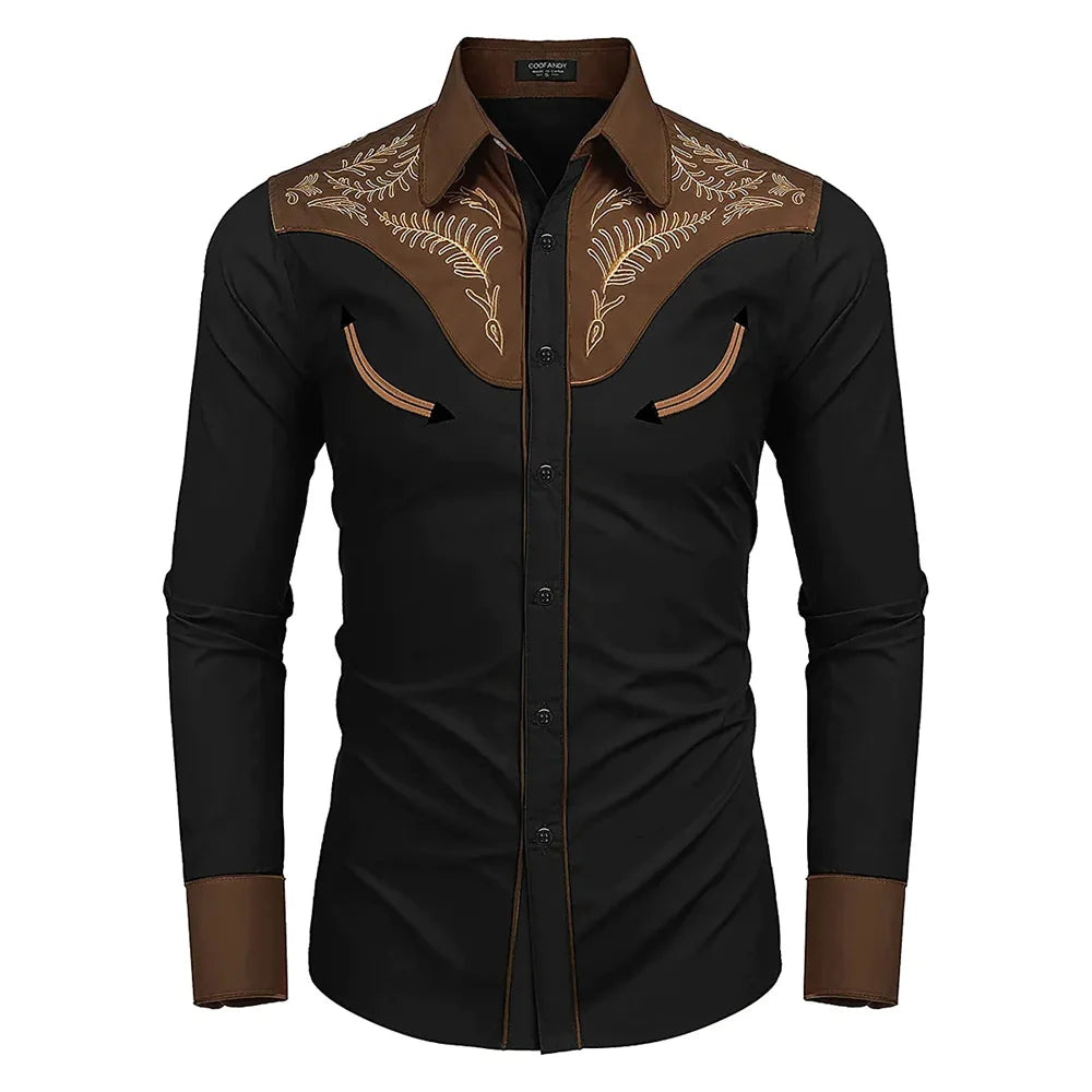 Western Shirt Casual Men's