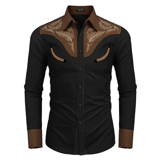 Western Shirt Casual Men's