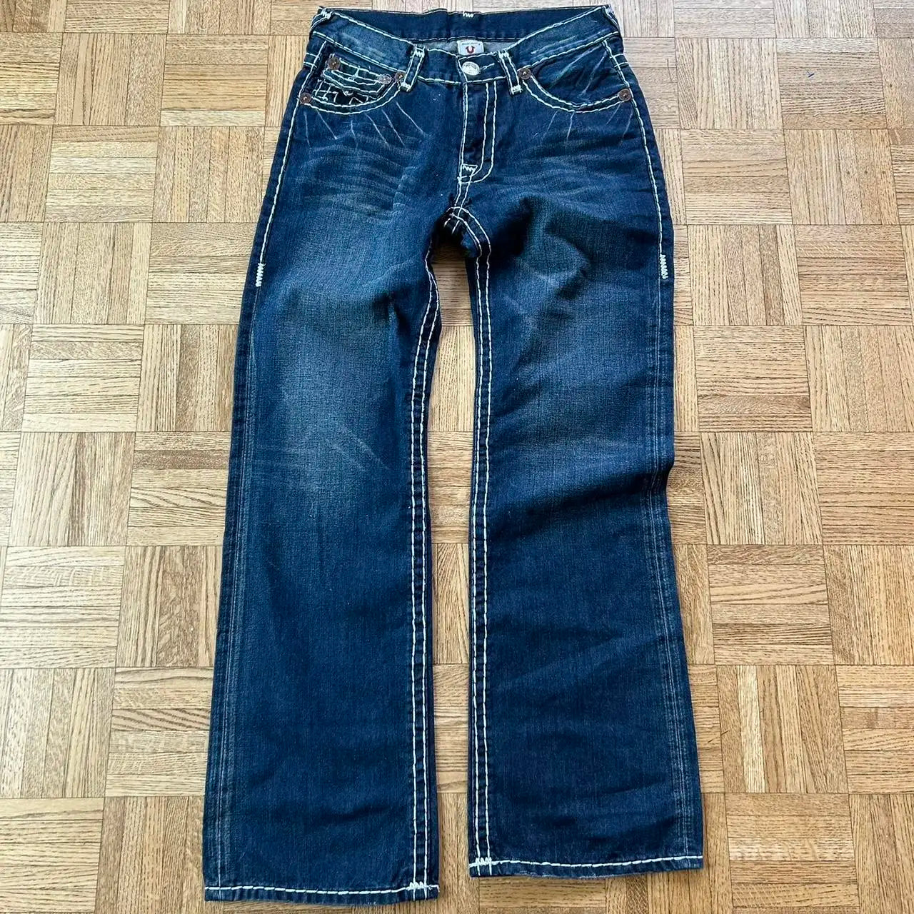 Jeans y2k Pants Women Retro Blue Baggy