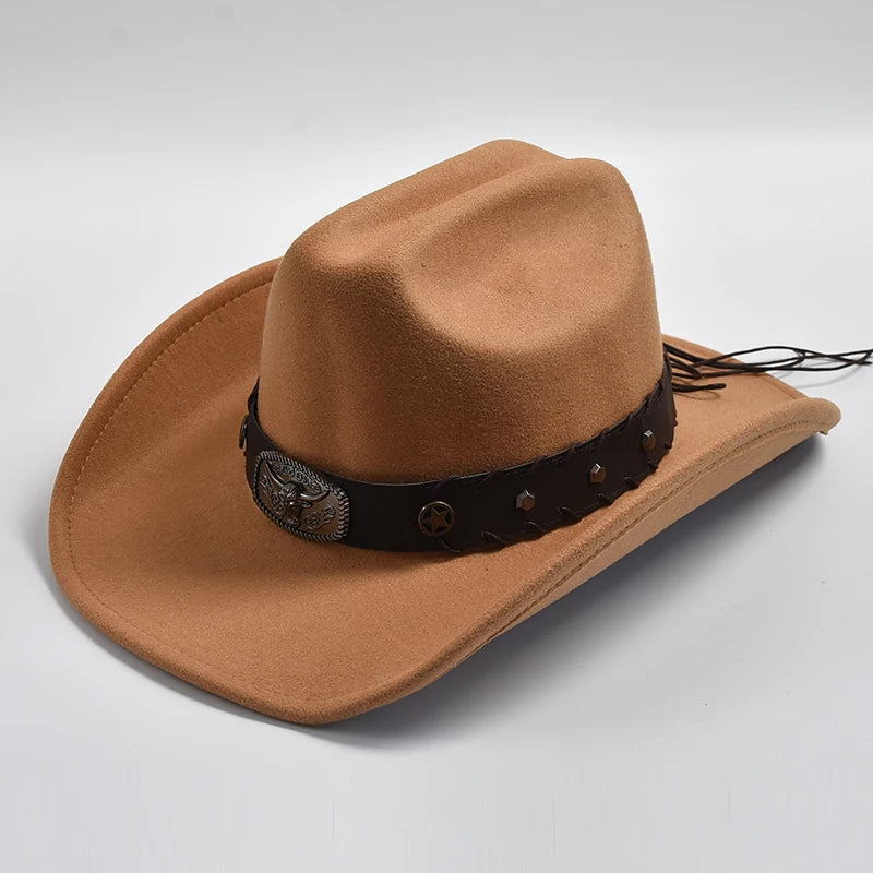 Western Cowboy Hat for Men &amp; Women Vintage Jazz Hats