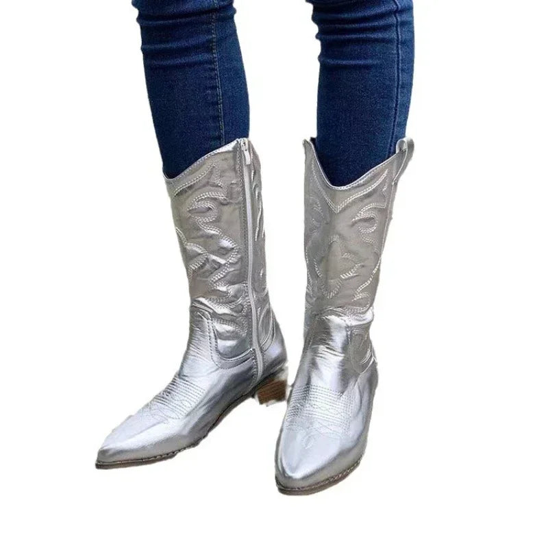 Women's Fashion Retro Cowboy Boots