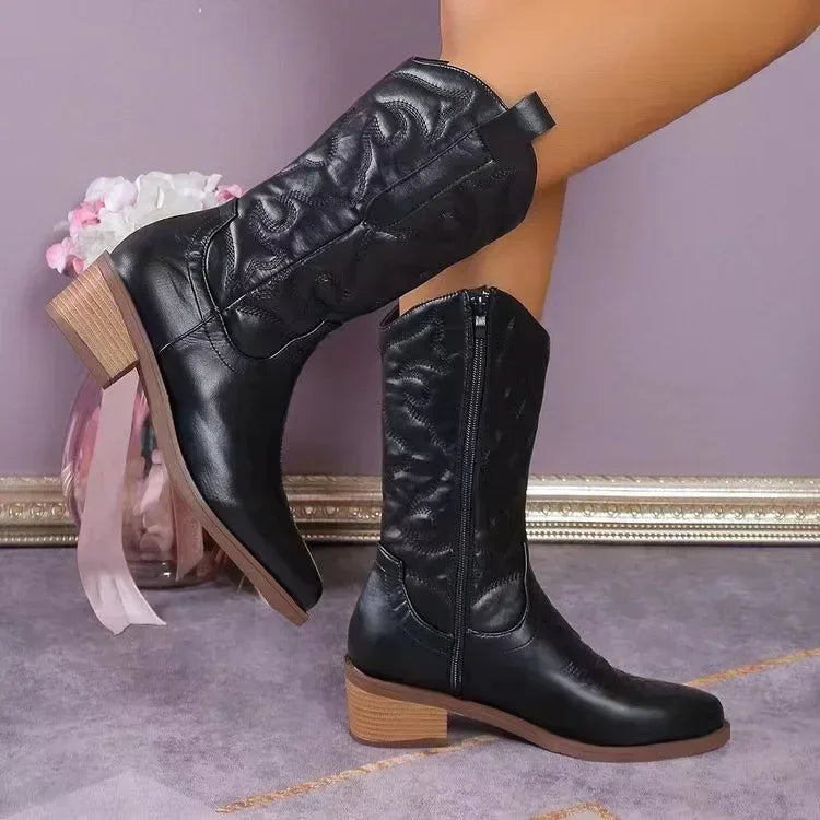 Women's Fashion Retro Cowboy Boots