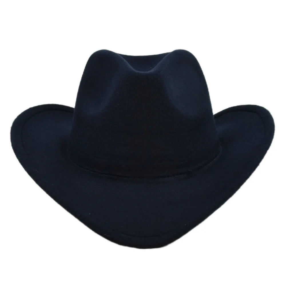 Fashion Cowboy Hat Woolen Hat Fedora Hat Retro