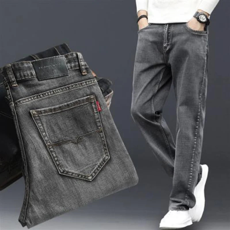 Jeans for men, classic men's cowboy pants