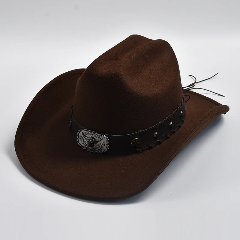 Western Cowboy Hat for Men &amp; Women Vintage Jazz Hats