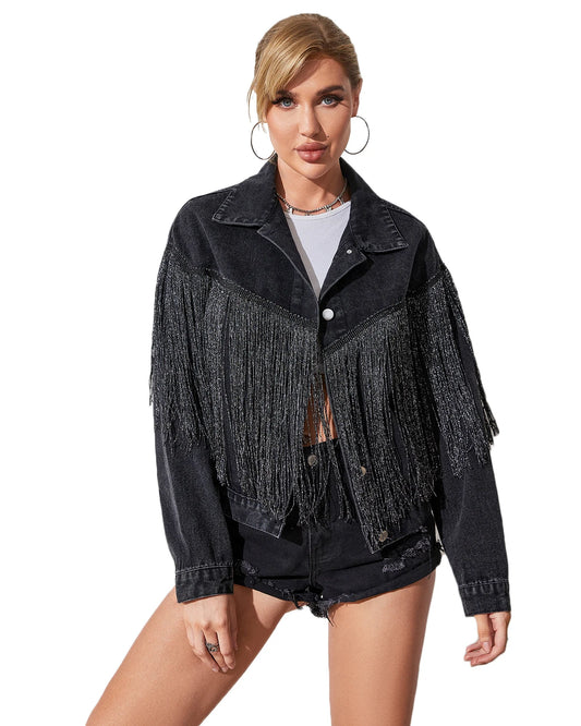 Damen  Jeans Jacke