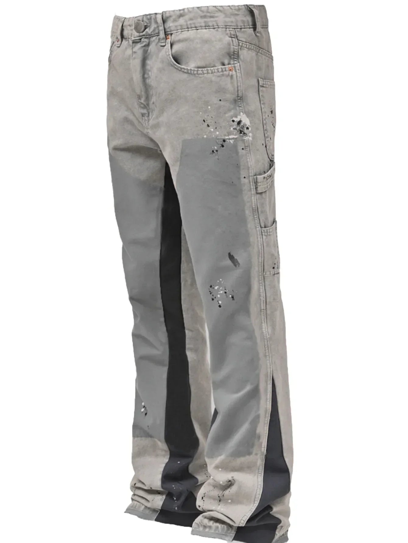 Men's Fashion Jeans Work Pants, European and American Fashion Workwear