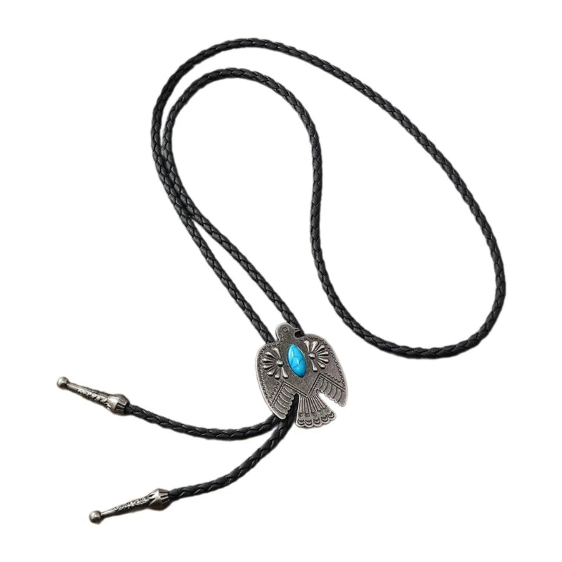 American bolo tie, cowboy hat, pendant, western necklace,