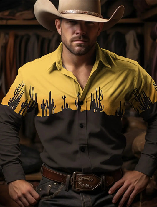 Kaktus Cowboy  Western-Stil Herren