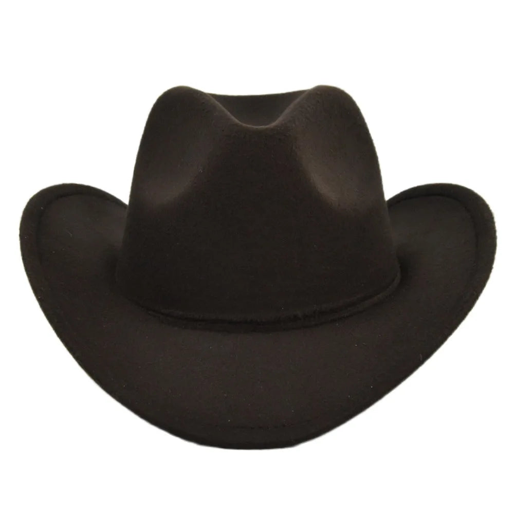 Fashion Cowboy Hat Woolen Hat Fedora Hat Retro