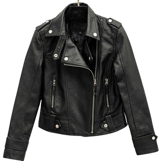 Fashion Leather Jacket Women