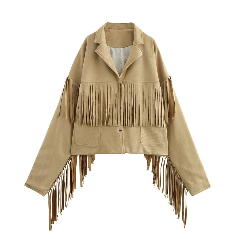 Suede Jackets Women Fashion