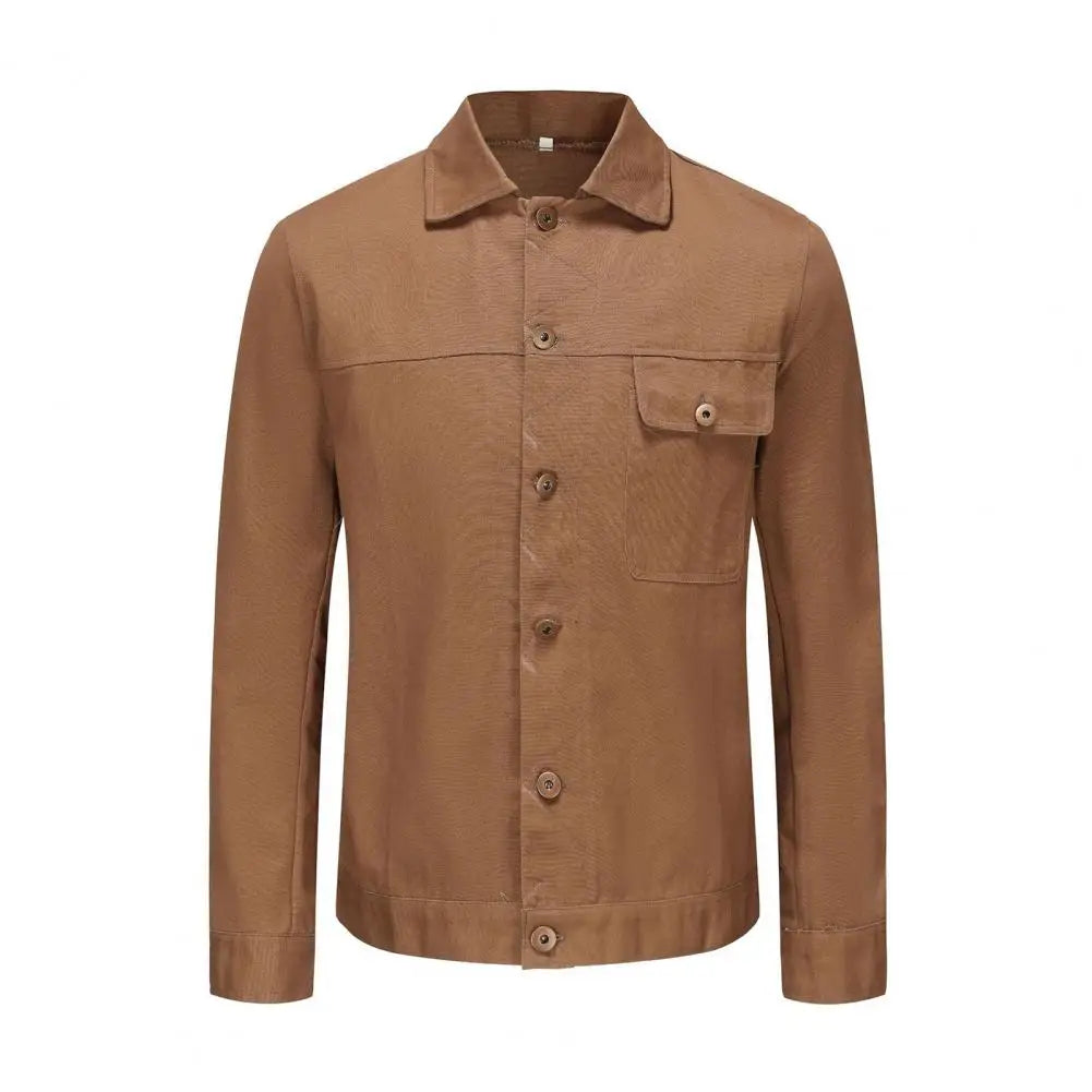 Retro Cowboy Jacket Single Breasted Men