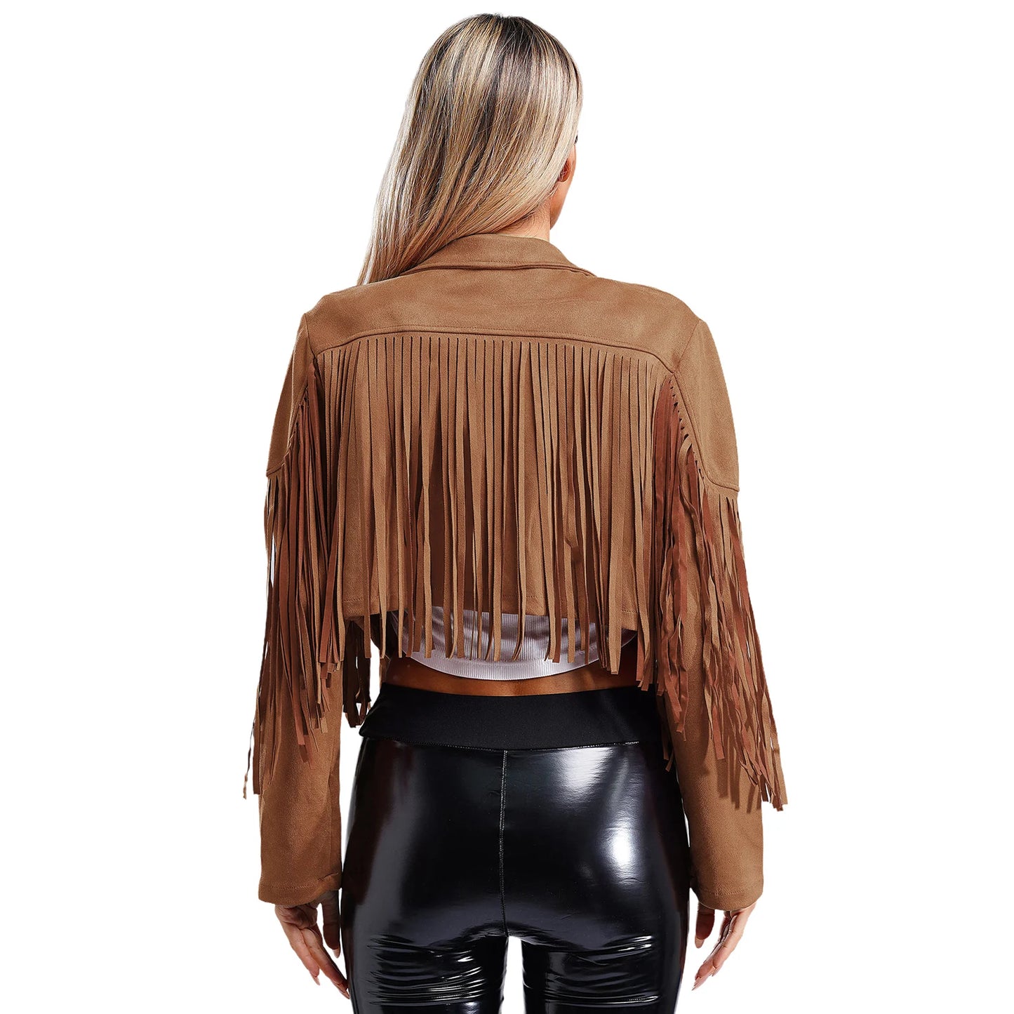 Suede Jackets Lapel Western Cowgirl