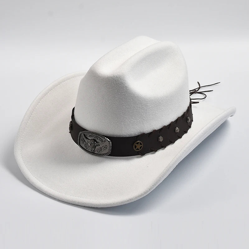 Western Cowboy Hat for Men &amp; Women Vintage Jazz Hats