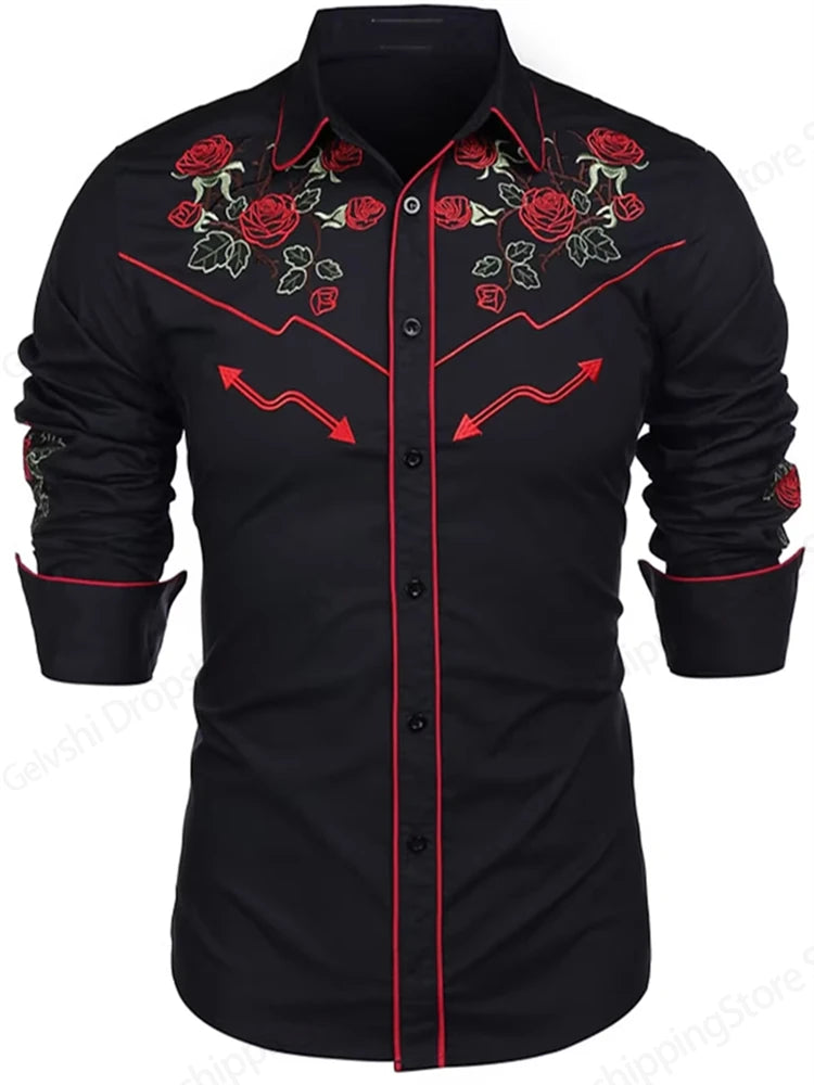 Western Cowboy Printed Shirt