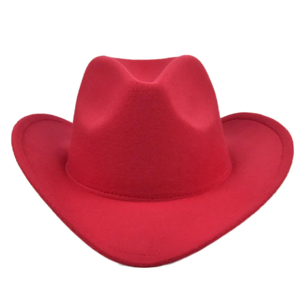 Fashion Cowboy Hat Woolen Hat Fedora Hat Retro