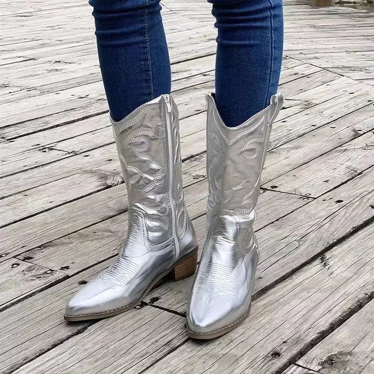 Women's Fashion Retro Cowboy Boots