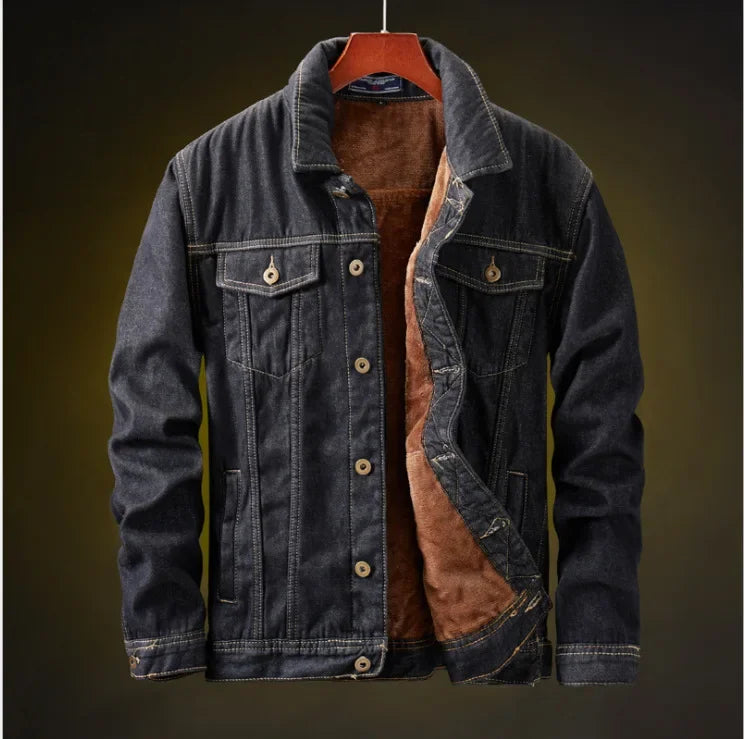 Men's Denim Jacket Thick Coats