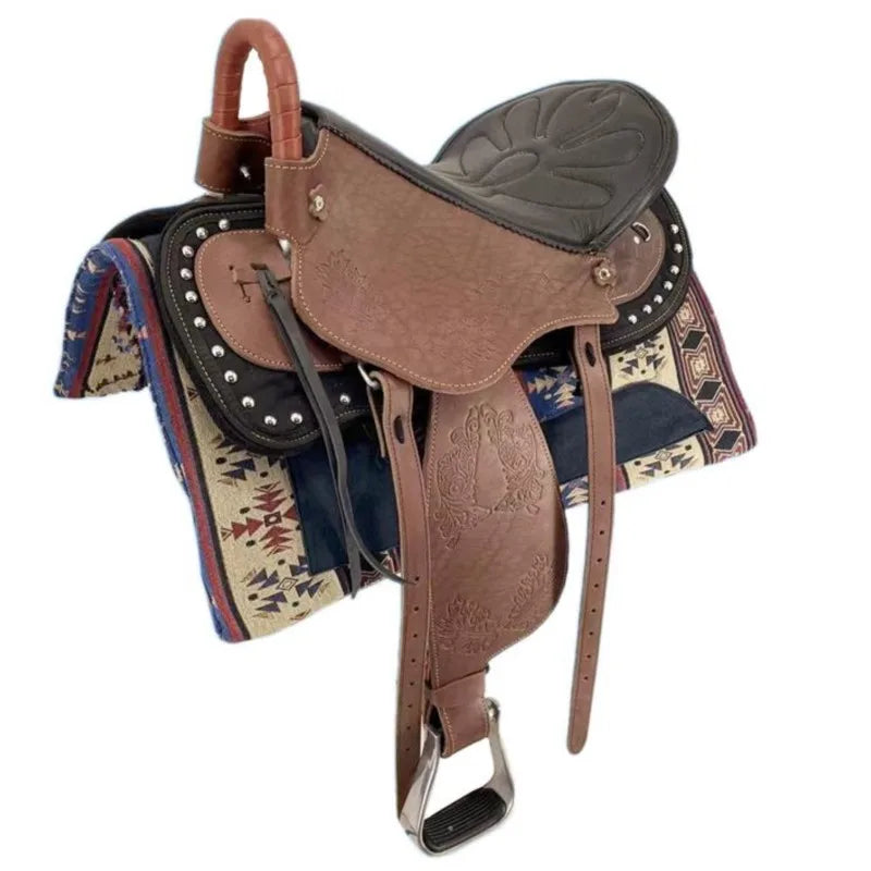 leather saddle complete accessories