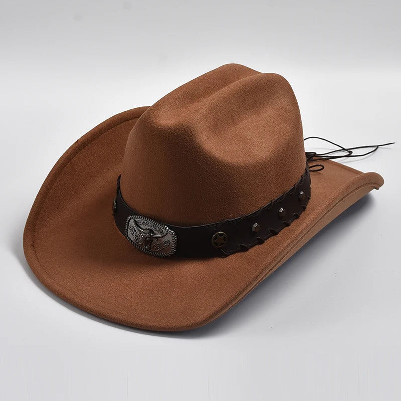 Western Cowboy Hat for Men &amp; Women Vintage Jazz Hats