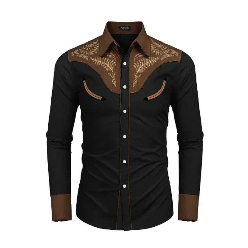 Men's Shirt Cowboy Shirts, Top