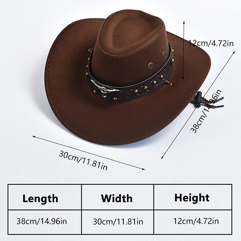 Künstliche Wildleder Western Cowboy Hüte