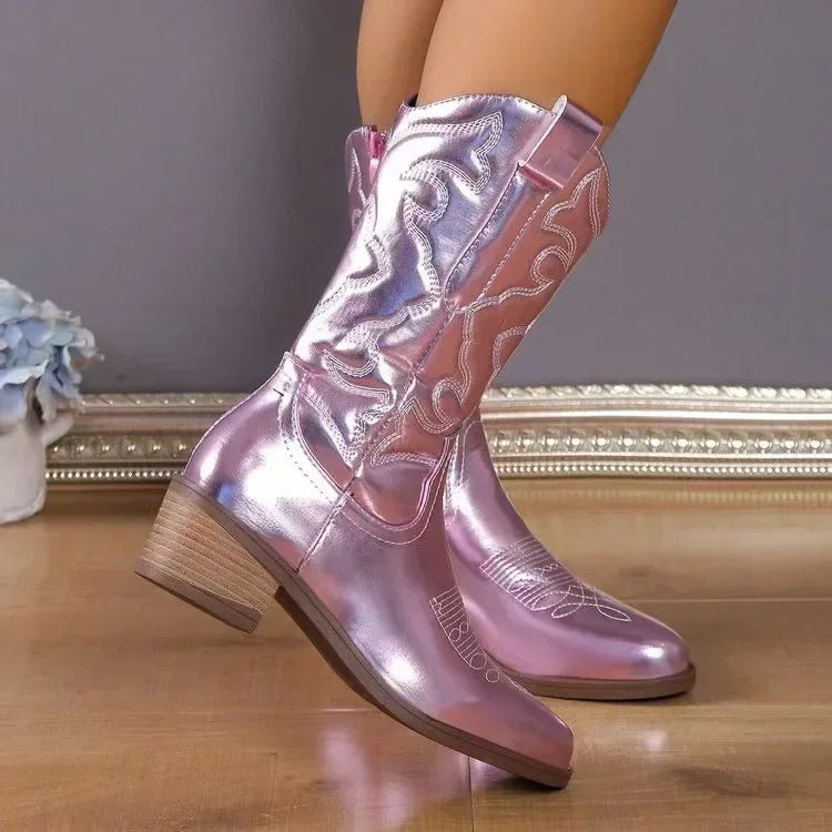 Women's Fashion Retro Cowboy Boots