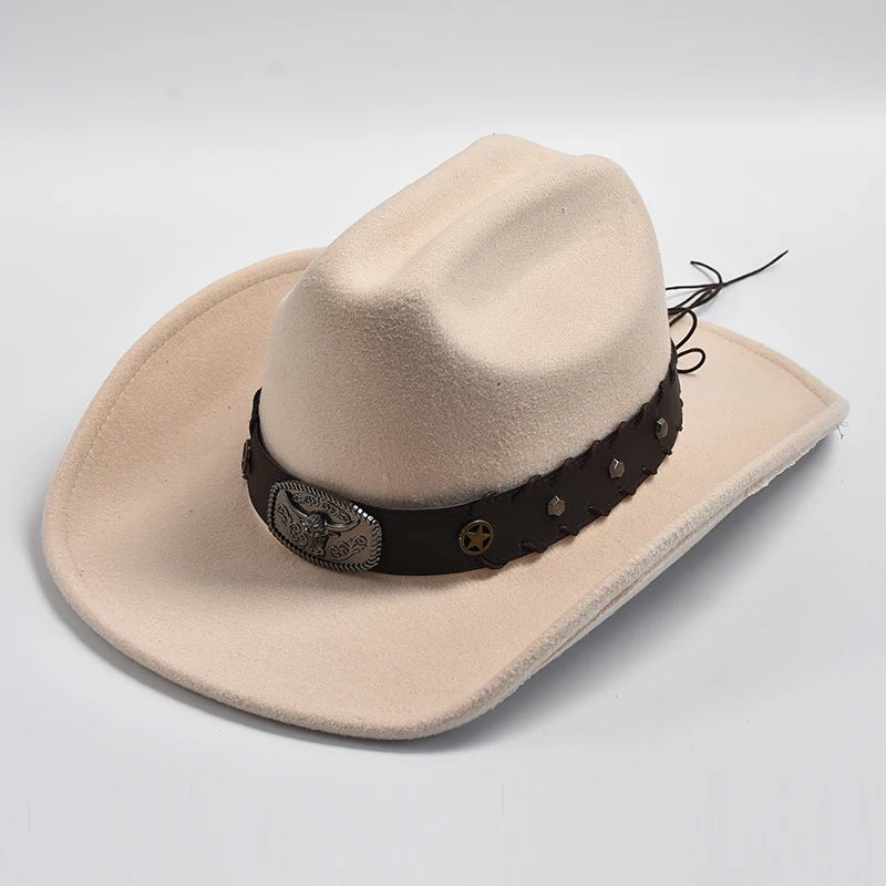 Western Cowboy Hat for Men &amp; Women Vintage Jazz Hats