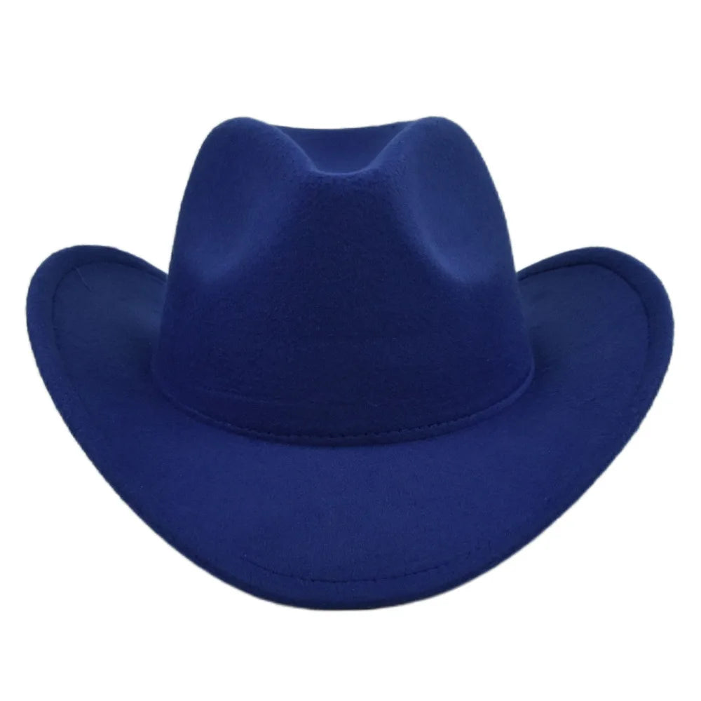 Fashion Cowboy Hat Woolen Hat Fedora Hat Retro